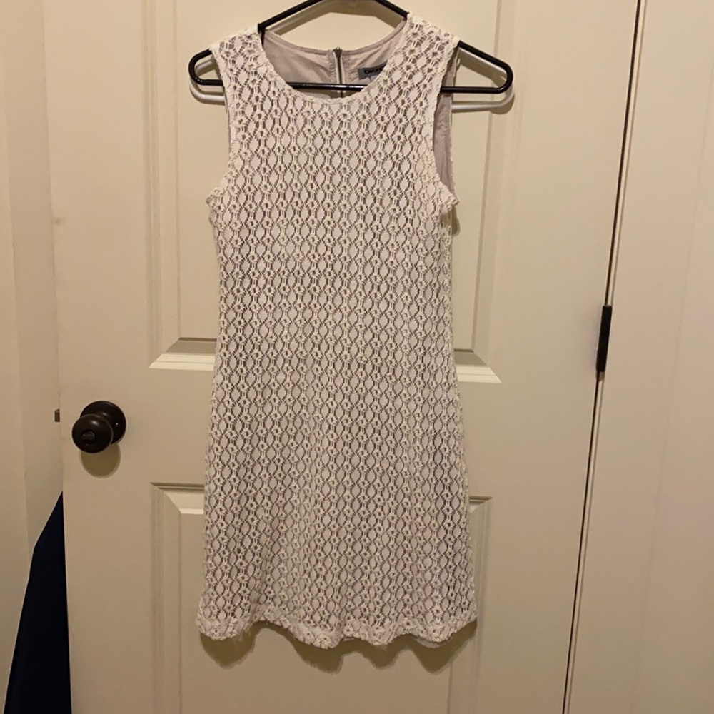 DKNY lace cream dress